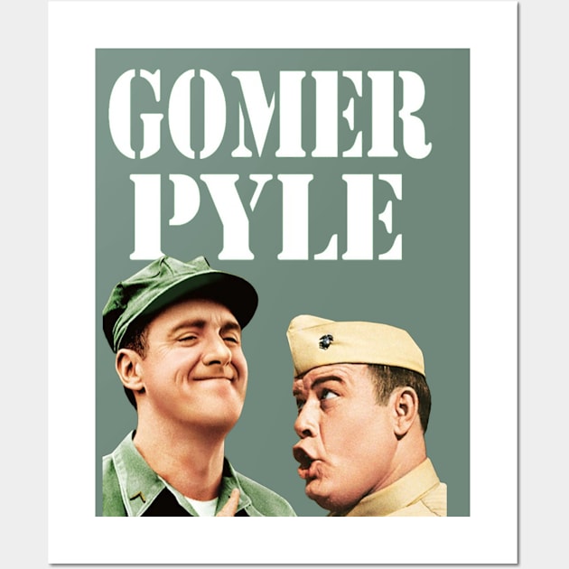 Gomer Pyle , and sgt Carter 1960s sitcom , Wall Art by CS77